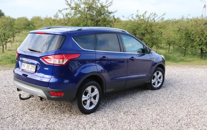 Ford Kuga cena 54950 przebieg: 126452, rok produkcji 2016 z Trzcianka małe 301